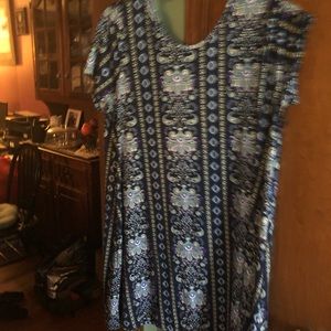 French Laundry navy knit dress -size 1X